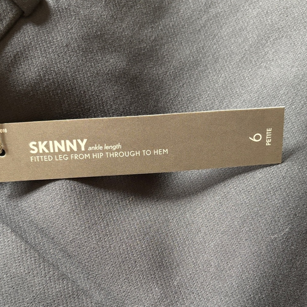 LOFT Marisa Slate Gray Tailored Straight-Leg Pants - Picture 7 of 14